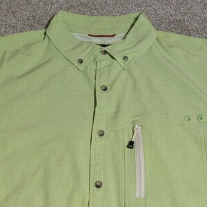 Canada Weathergear Short sleeve Button front shirt size L Large camping fishing